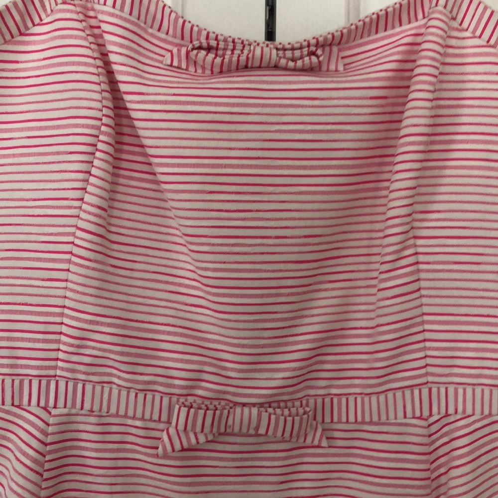 Vineyard Vines Pink and White Striped Strapless Dress - Picture 2 of 4